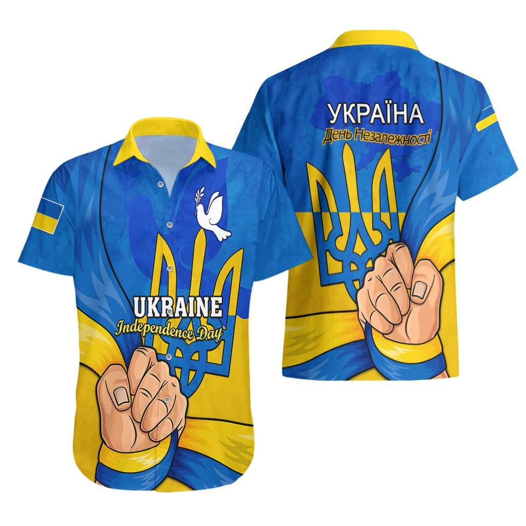 Ukraine Independence Day Hawaiian Shirt Ukrainian Trident Special Version - Wonder Print Shop