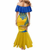 Ukraine Independence Day Mermaid Dress Ukrainian Trident Special Version - Wonder Print Shop