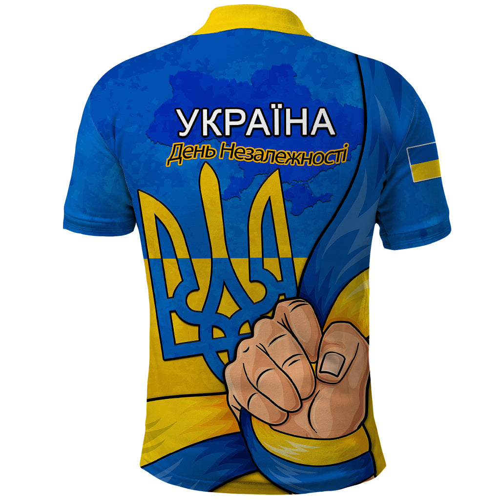 Ukraine Independence Day Polo Shirt Ukrainian Trident Special Version - Wonder Print Shop