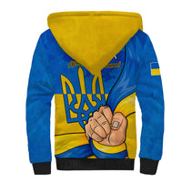 Ukraine Independence Day Sherpa Hoodie Ukrainian Trident Special Version - Wonder Print Shop