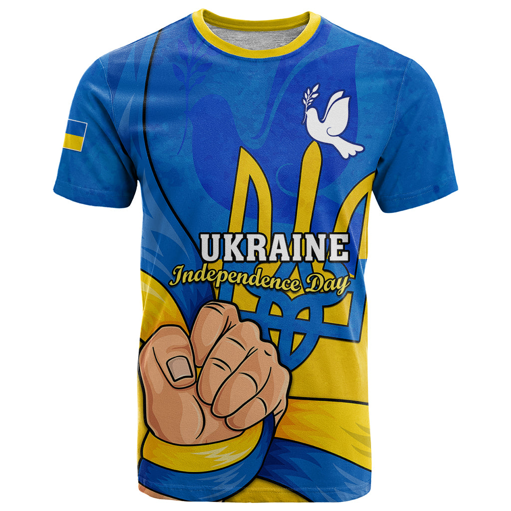 Ukraine Independence Day T Shirt Ukrainian Trident Special Version - Wonder Print Shop