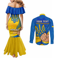 personalised-ukraine-independence-day-couples-matching-mermaid-dress-and-long-sleeve-button-shirts-ukrainian-trident-special-version