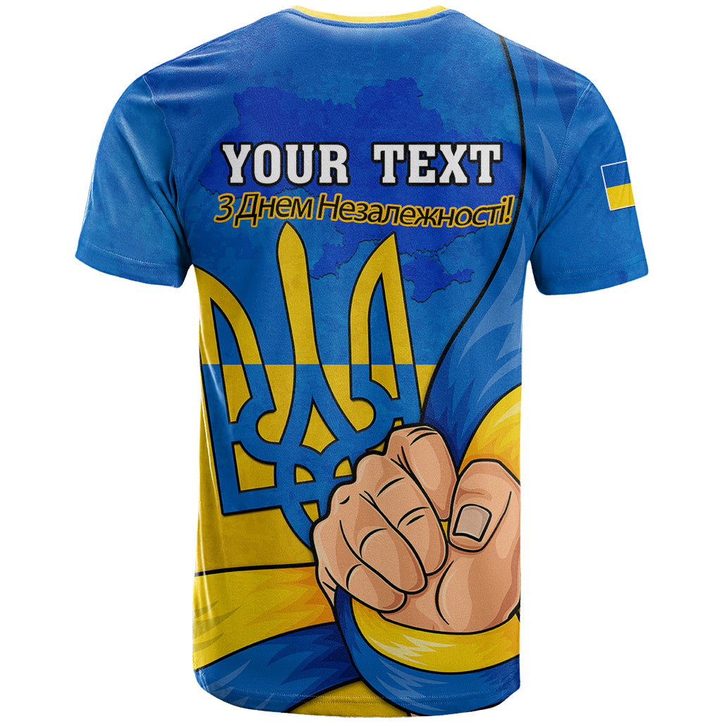 Personalised Ukraine Independence Day T Shirt Ukrainian Trident Special Version - Wonder Print Shop