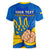 Personalised Ukraine Independence Day Women V Neck T Shirt Ukrainian Trident Special Version - Wonder Print Shop