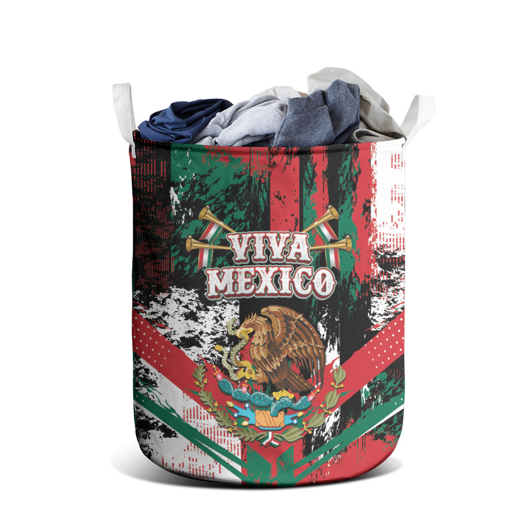 Viva Mexico Laundry Basket Happy Independence Day