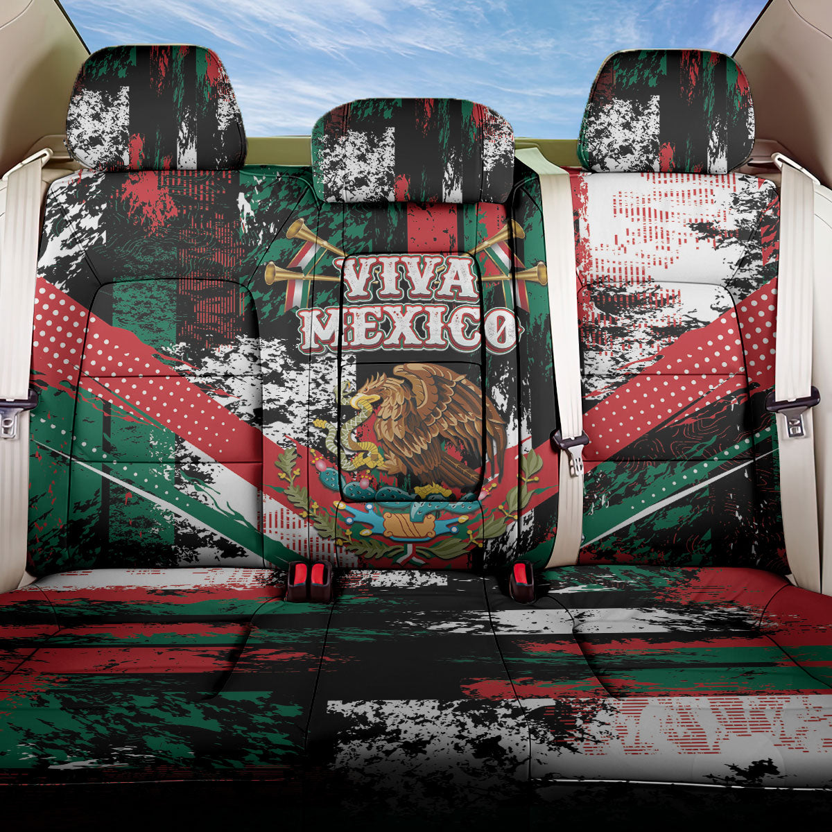 Viva Mexico Back Car Seat Cover Happy Independence Day