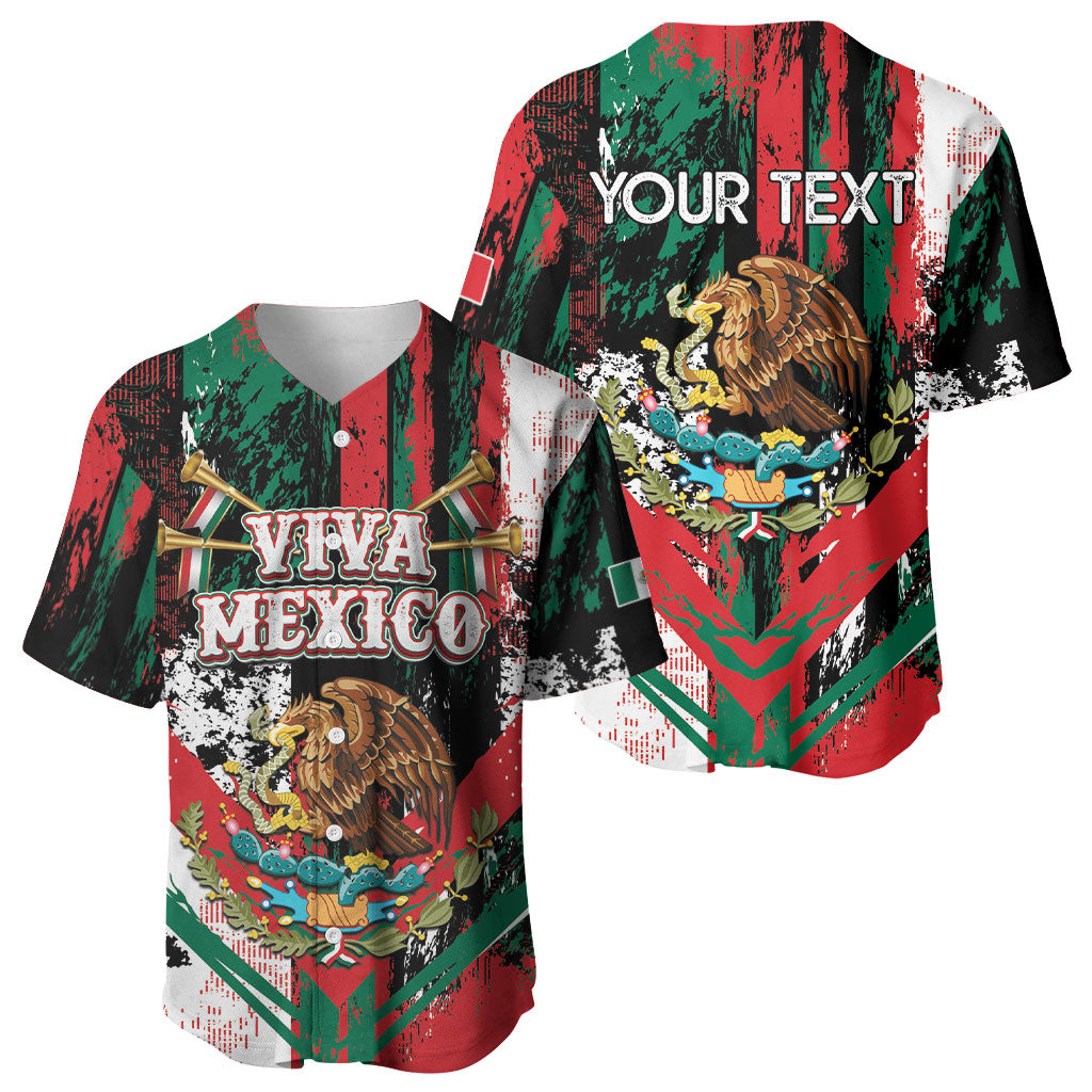 Personalized Viva Mexico Baseball Jersey Happy Independence Day