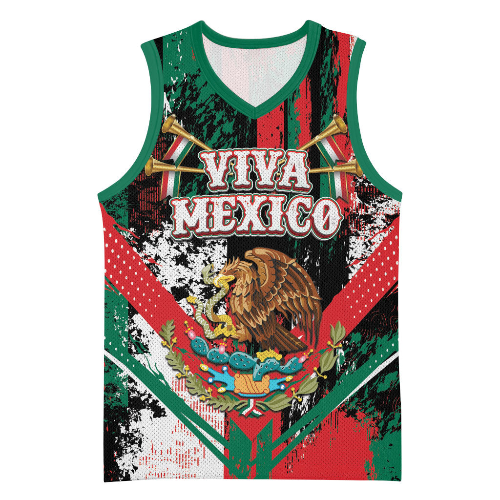 Personalized Viva Mexico Basketball Jersey Happy Independence Day