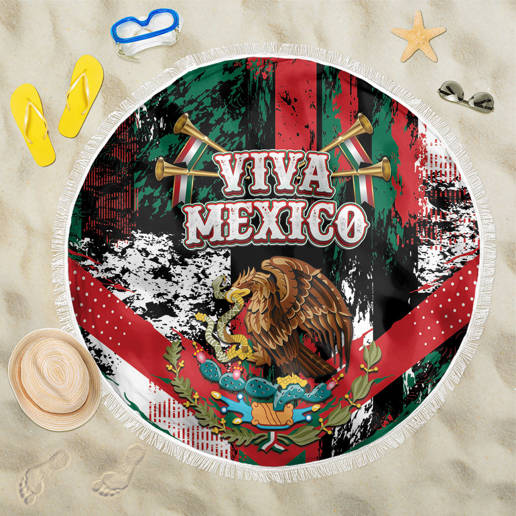 Viva Mexico Beach Blanket Happy Independence Day