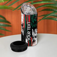 Personalized Viva Mexico 4 in 1 Can Cooler Tumbler Happy Independence Day