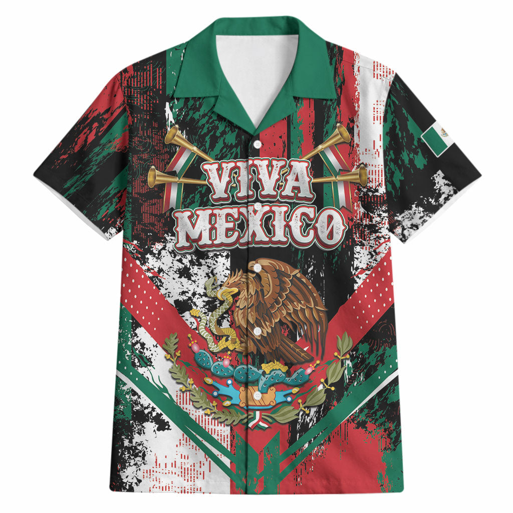 Personalized Viva Mexico Hawaiian Shirt Happy Independence Day