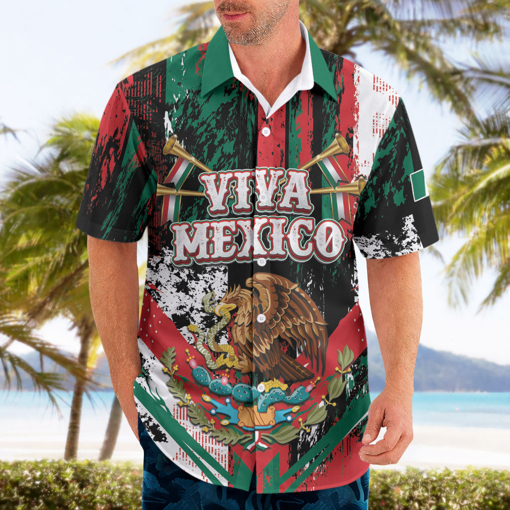 Personalized Viva Mexico Hawaiian Shirt Happy Independence Day