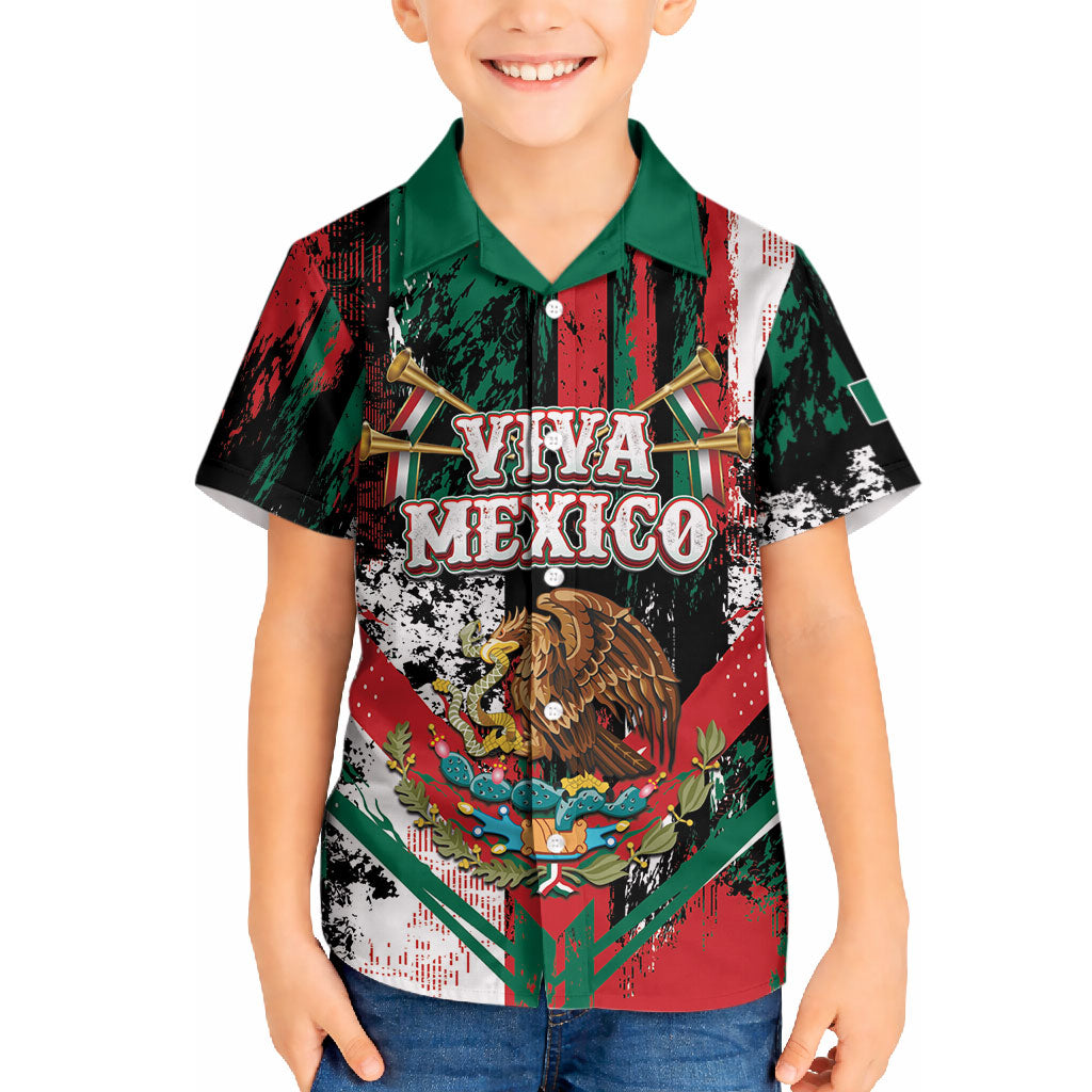 Personalized Viva Mexico Hawaiian Shirt Happy Independence Day