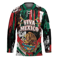 Personalized Viva Mexico Hockey Jersey Happy Independence Day