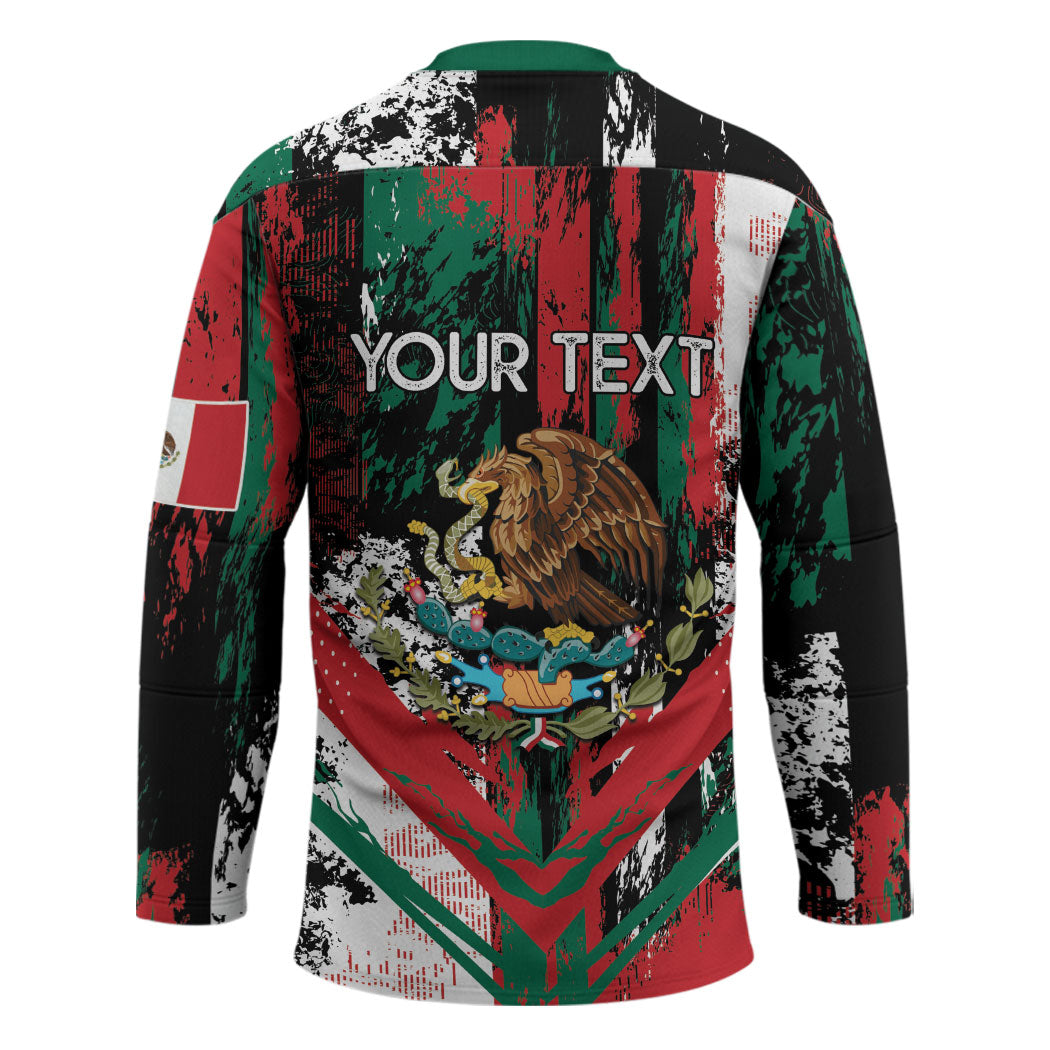 Personalized Viva Mexico Hockey Jersey Happy Independence Day