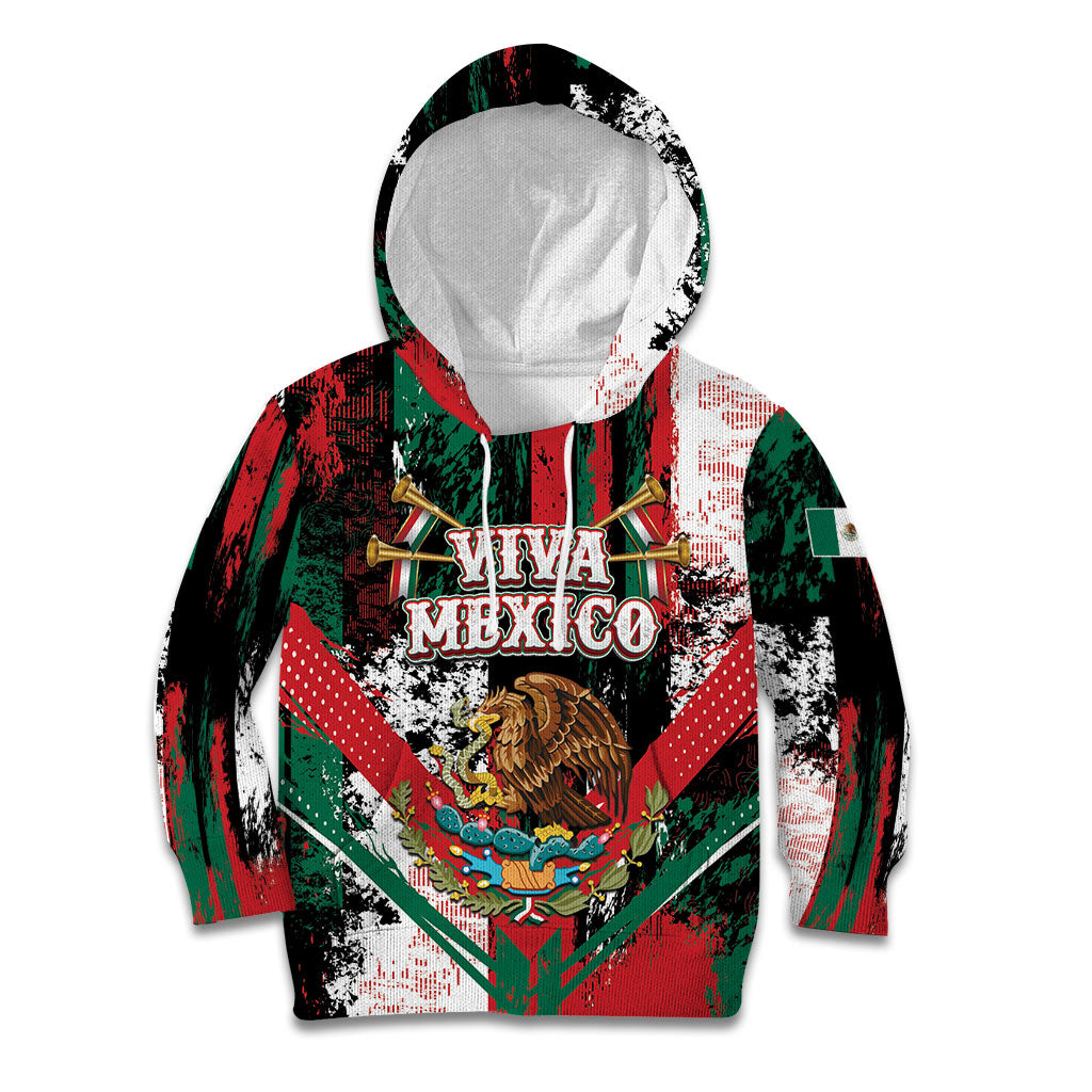 Personalized Viva Mexico Kid Hoodie Happy Independence Day