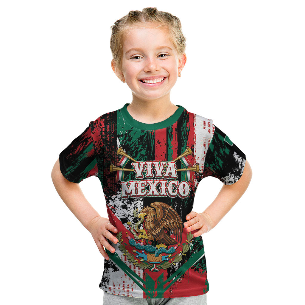 Personalized Viva Mexico Kid T Shirt Happy Independence Day