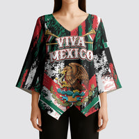 Personalized Viva Mexico Kimono Sleeve Blouse Happy Independence Day