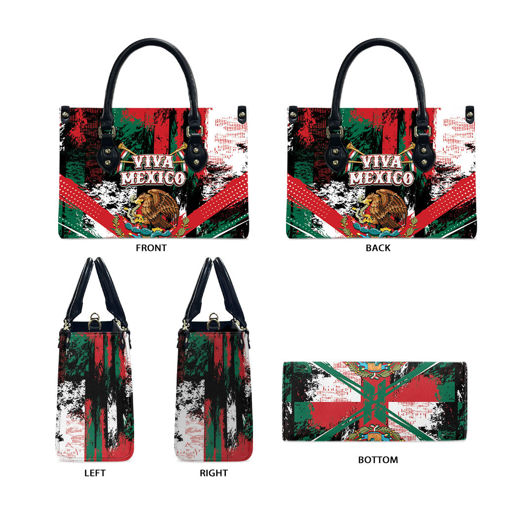 Viva Mexico Leather Bag Happy Independence Day
