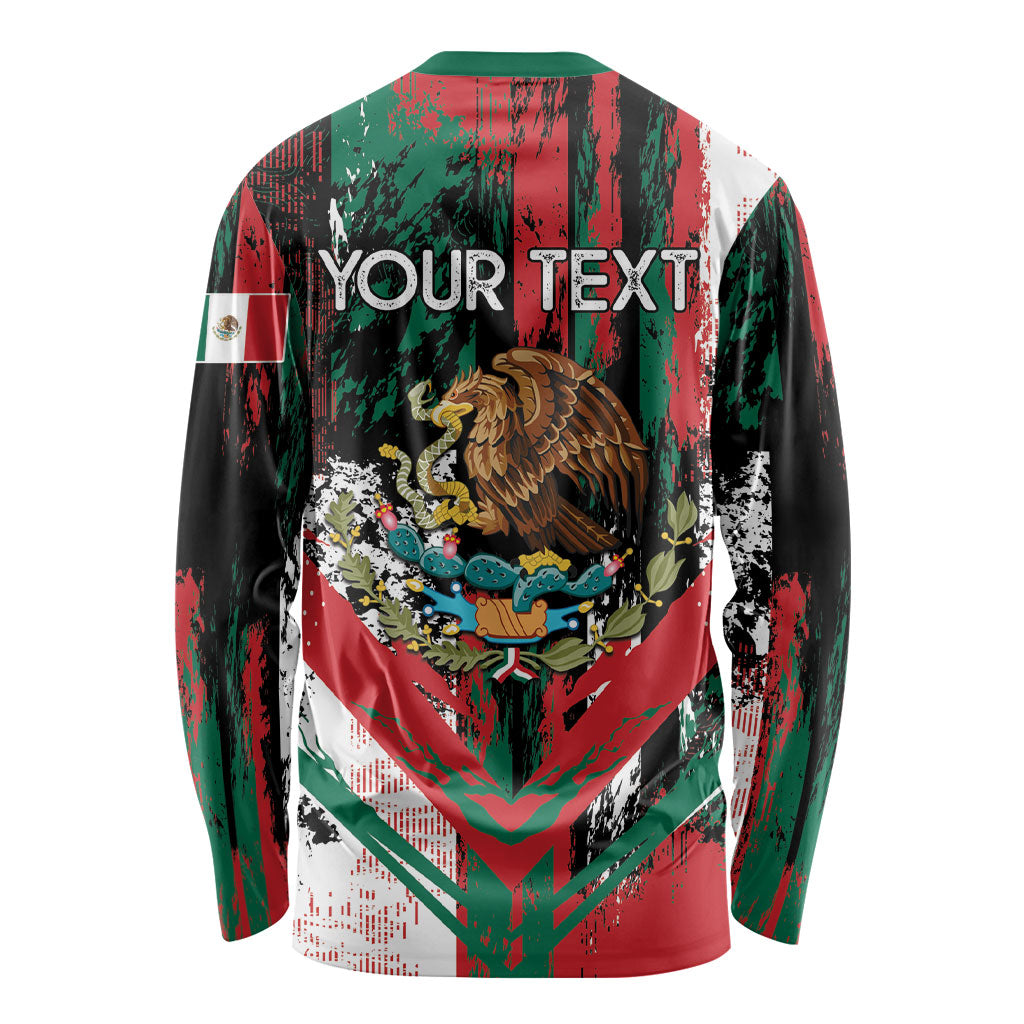 Personalized Viva Mexico Long Sleeve Shirt Happy Independence Day