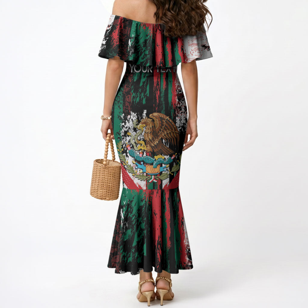 Personalized Viva Mexico Mermaid Dress Happy Independence Day