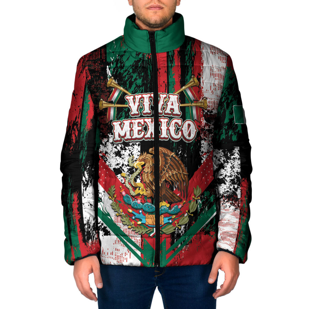 Personalized Viva Mexico Padded Jacket Happy Independence Day