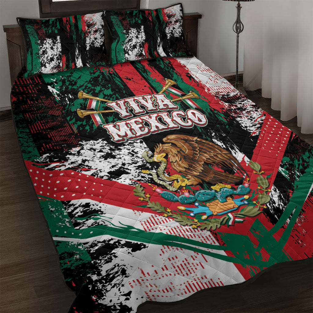Viva Mexico Quilt Bed Set Happy Independence Day