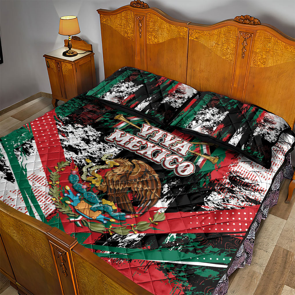 Viva Mexico Quilt Bed Set Happy Independence Day