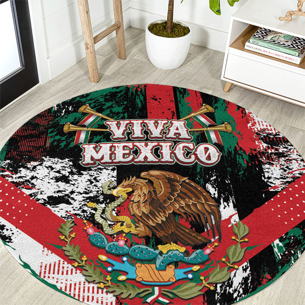 Viva Mexico Round Carpet Happy Independence Day
