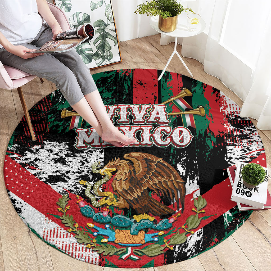 Viva Mexico Round Carpet Happy Independence Day