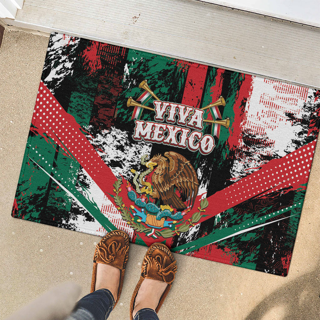 Viva Mexico Rubber Doormat Happy Independence Day