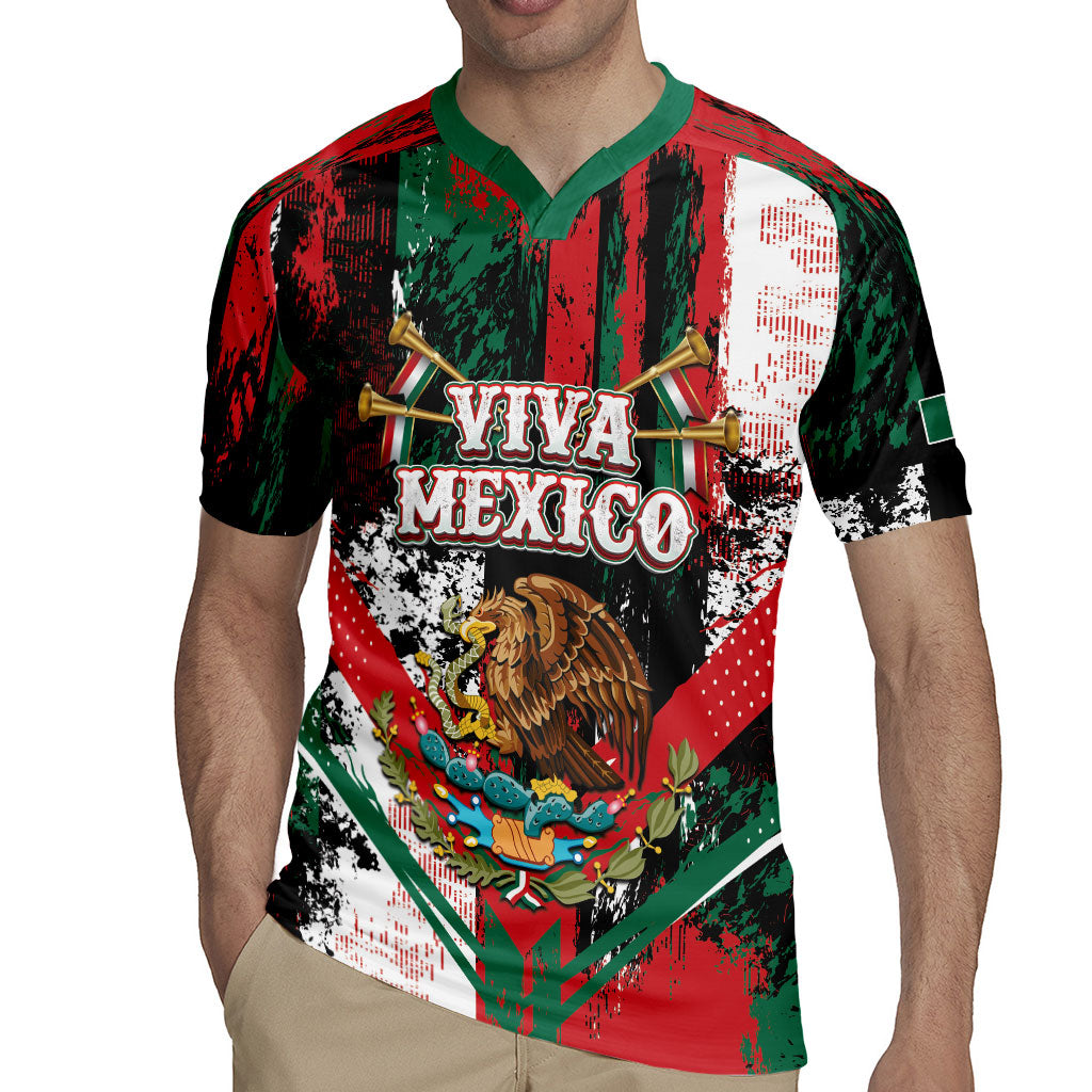 Personalized Viva Mexico Rugby Jersey Happy Independence Day
