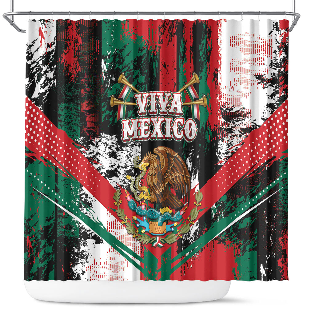 Viva Mexico Shower Curtain Happy Independence Day