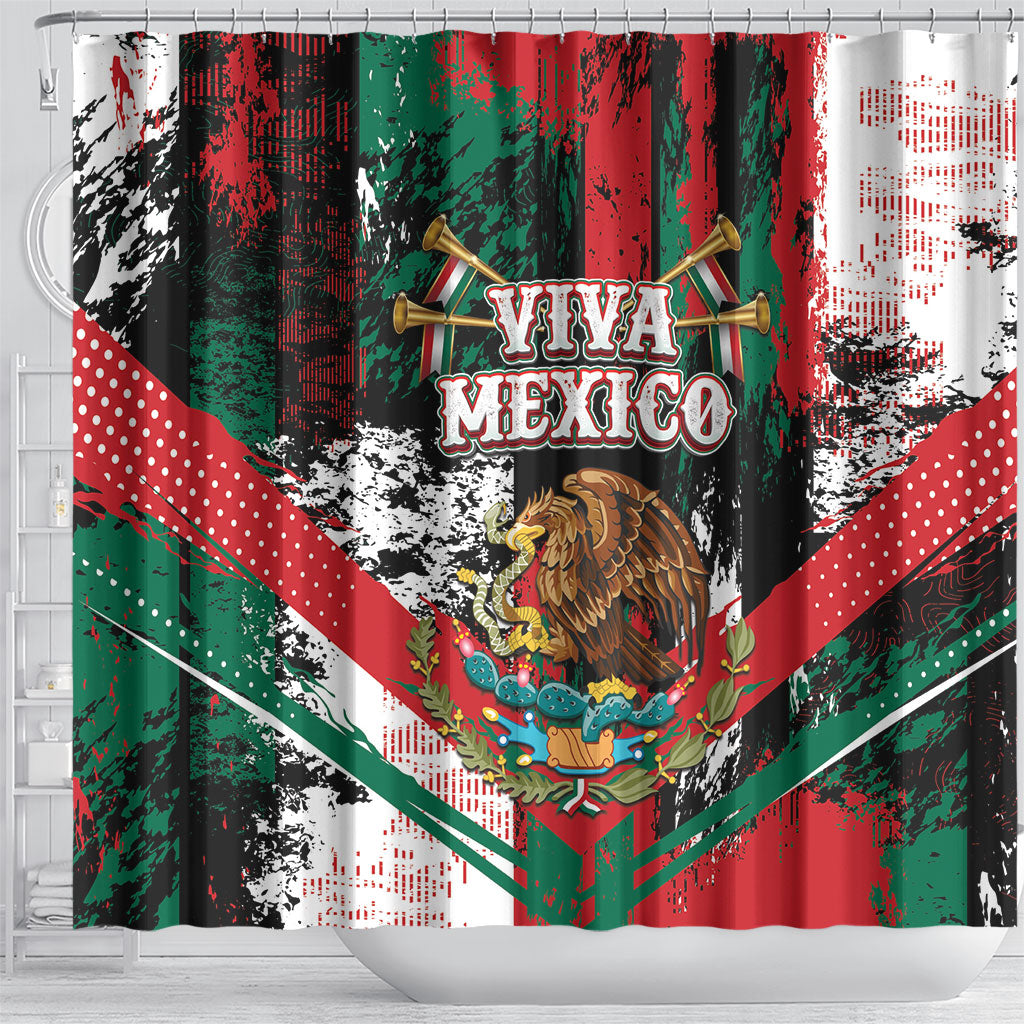 Viva Mexico Shower Curtain Happy Independence Day