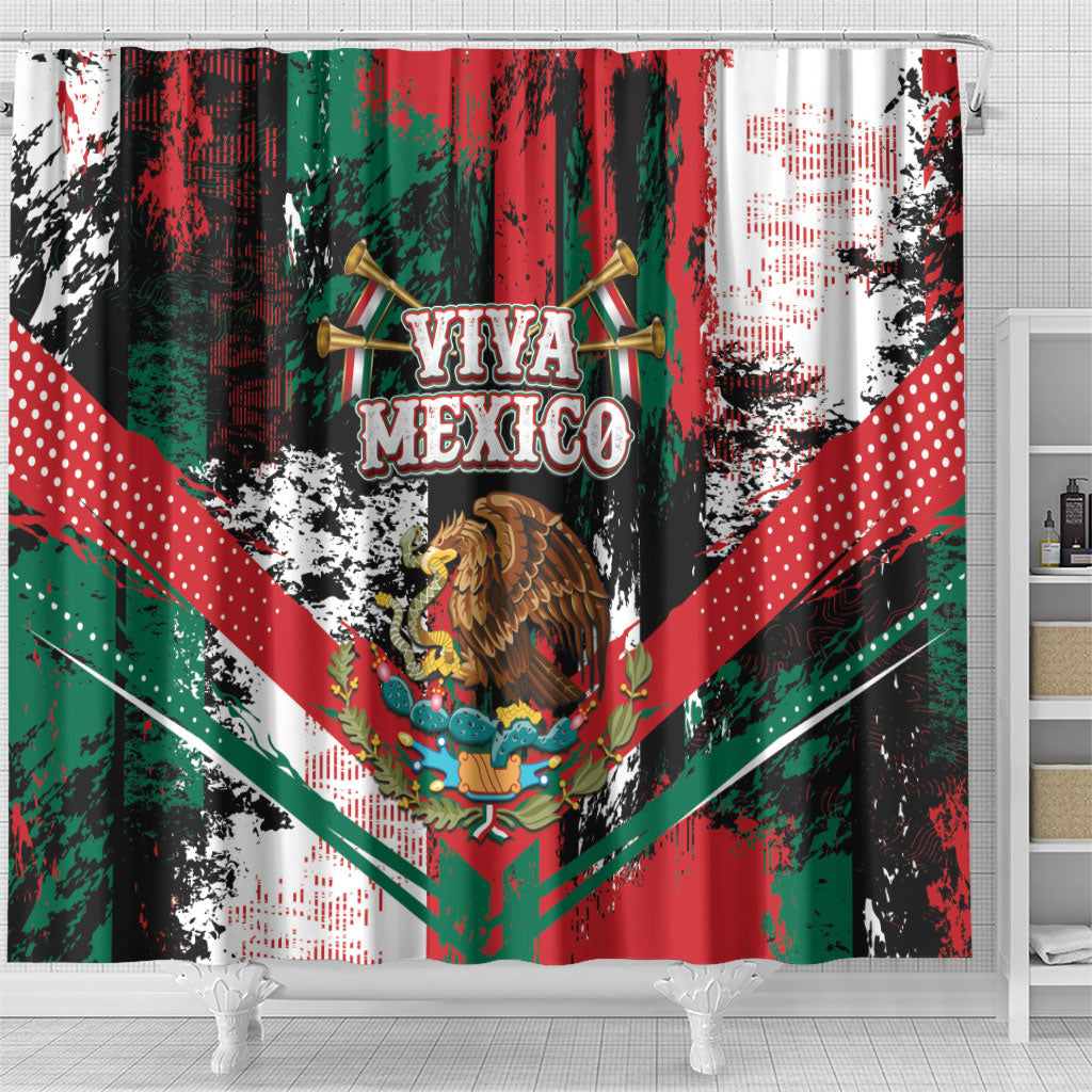 Viva Mexico Shower Curtain Happy Independence Day