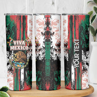 Personalized Viva Mexico Skinny Tumbler Happy Independence Day