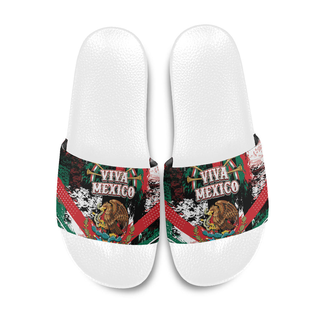 Viva Mexico Slide Sandals Happy Independence Day