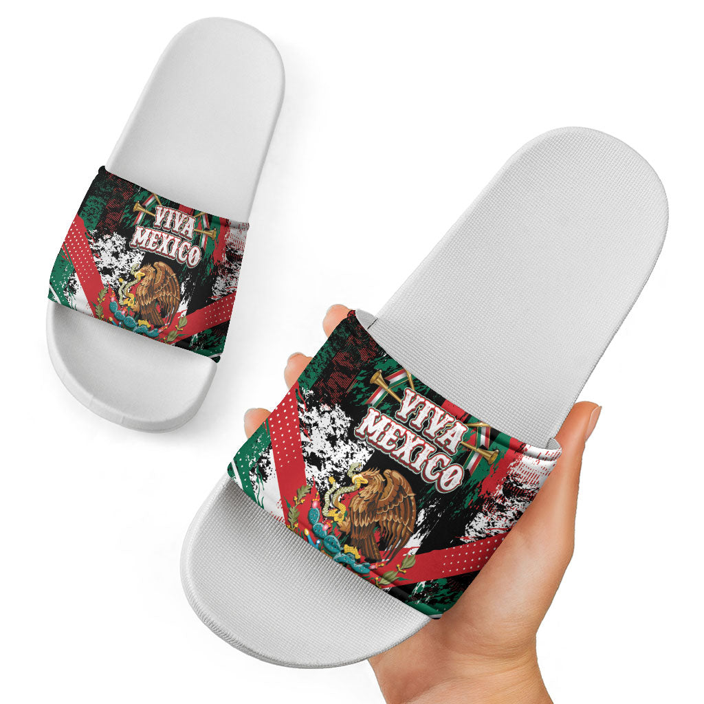 Viva Mexico Slide Sandals Happy Independence Day
