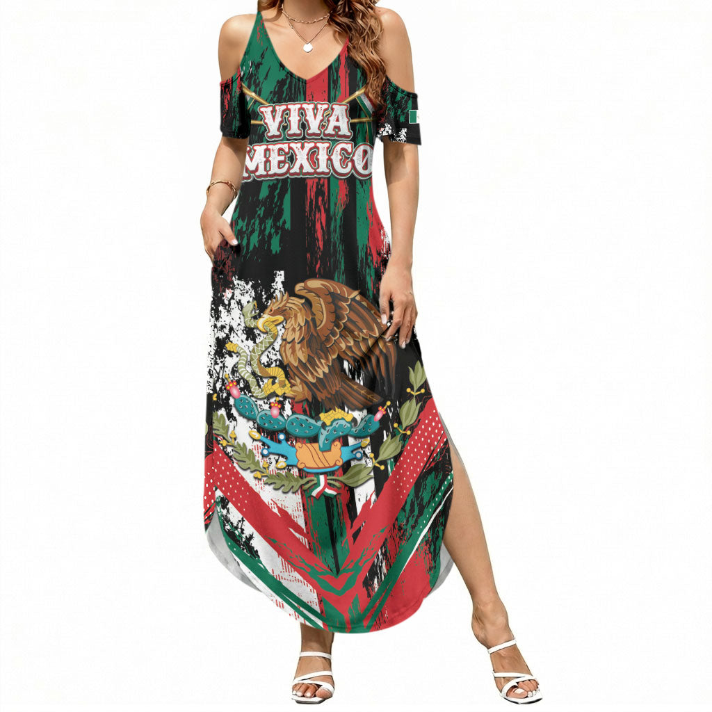 Personalized Viva Mexico Summer Maxi Dress Happy Independence Day