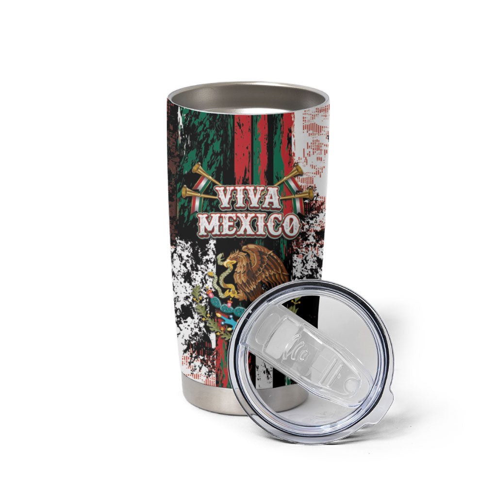 Personalized Viva Mexico Tumbler Cup Happy Independence Day