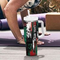 Personalized Viva Mexico Tumbler With Handle Happy Independence Day