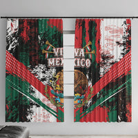 Viva Mexico Window Curtain Happy Independence Day