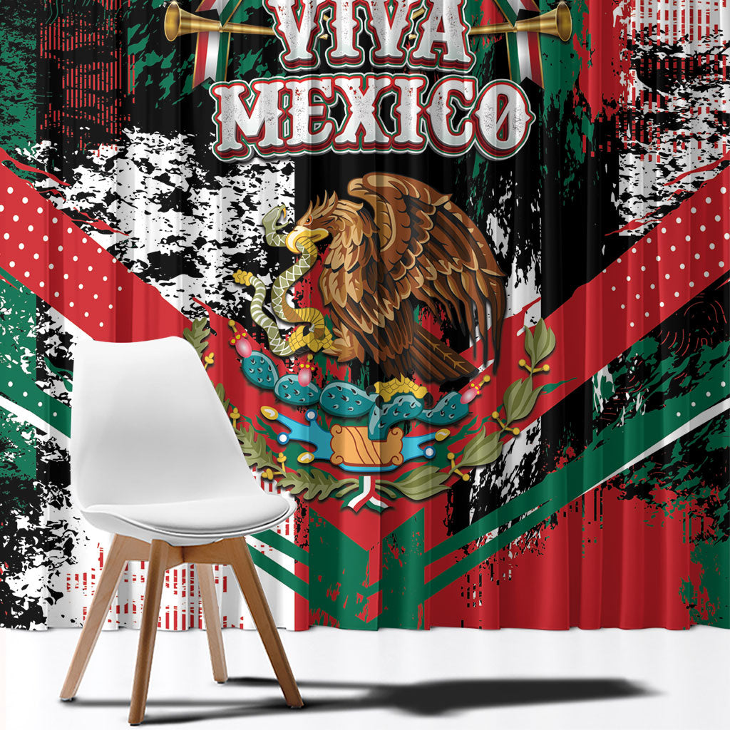 Viva Mexico Window Curtain Happy Independence Day
