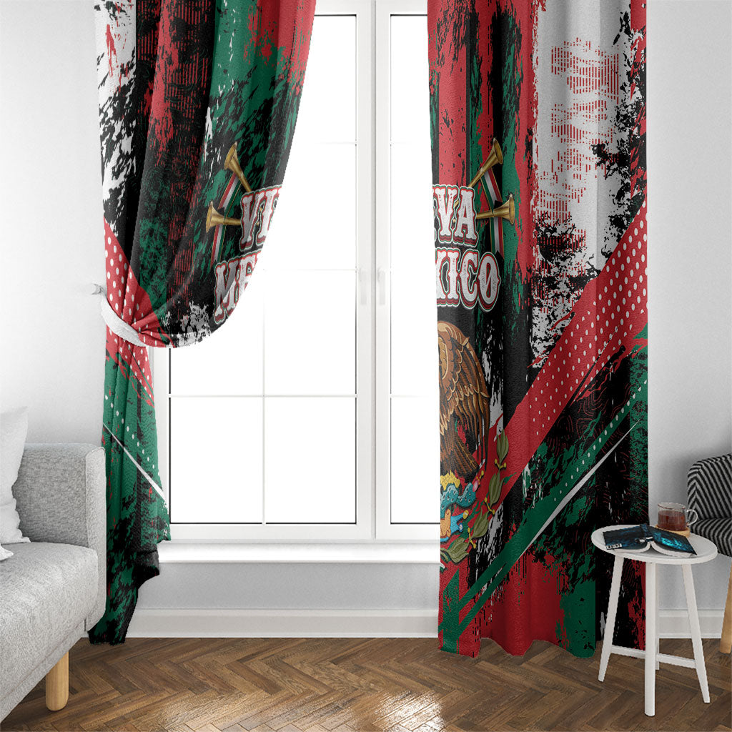 Viva Mexico Window Curtain Happy Independence Day