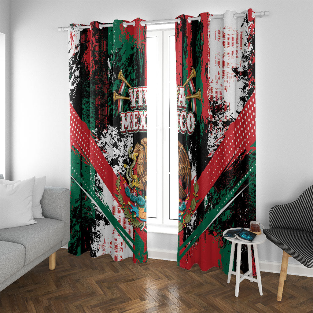 Viva Mexico Window Curtain Happy Independence Day