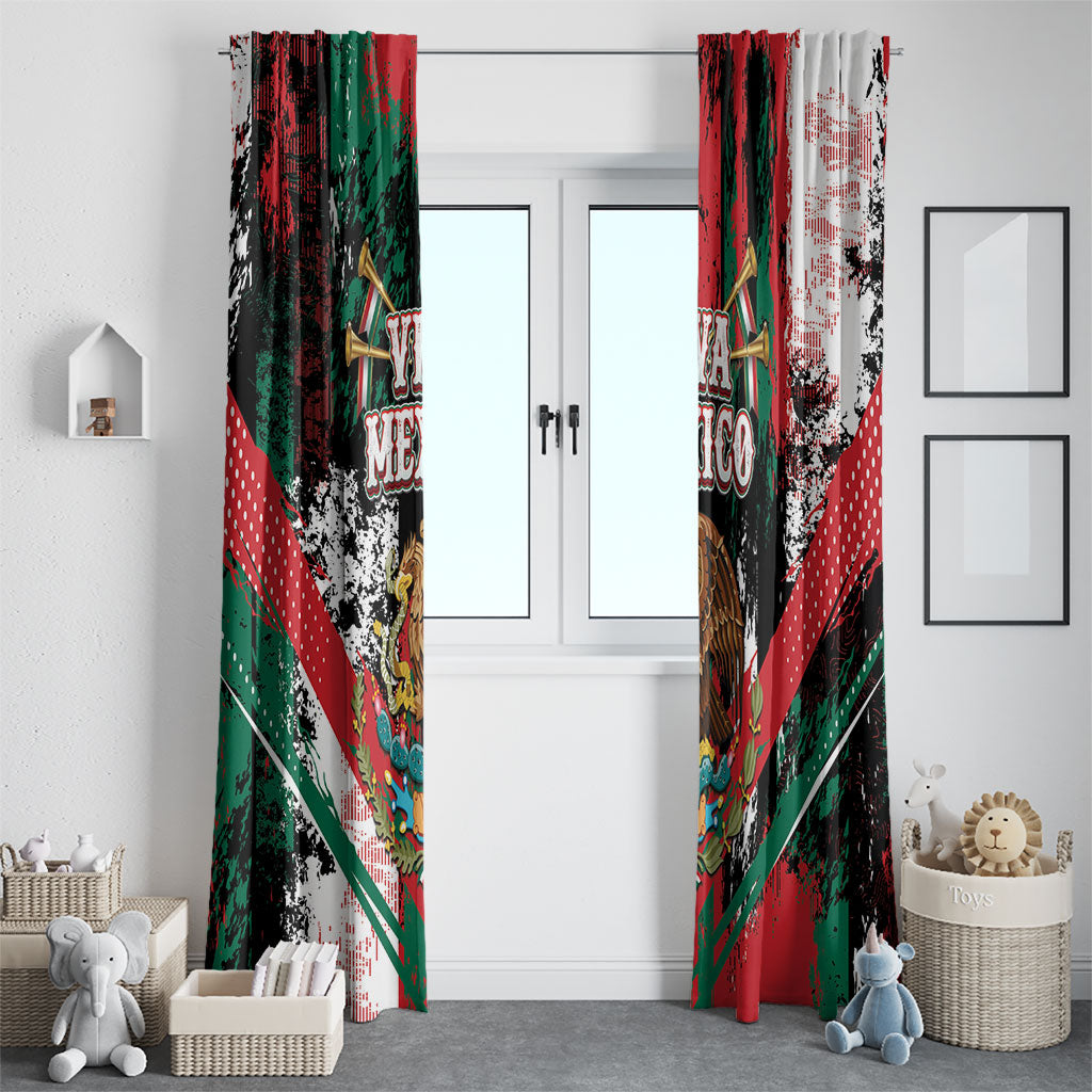 Viva Mexico Window Curtain Happy Independence Day
