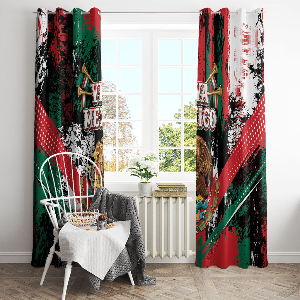 Viva Mexico Window Curtain Happy Independence Day