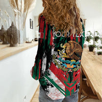 Personalized Viva Mexico Women Casual Shirt Happy Independence Day