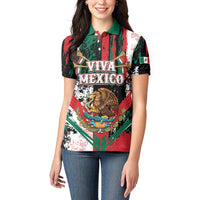 Personalized Viva Mexico Women Polo Shirt Happy Independence Day
