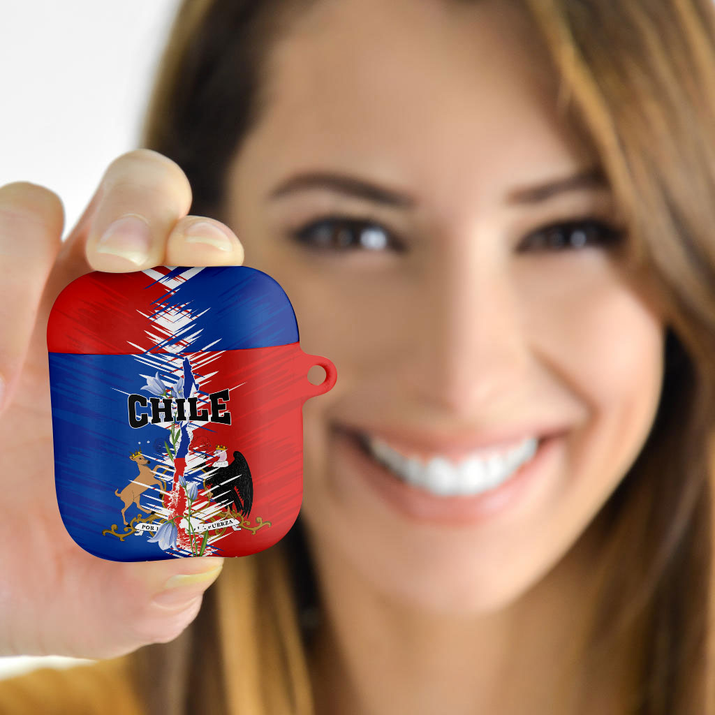 Chile Flag Map AirPods Case Happy Independence Day